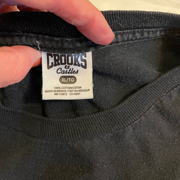 Rare Vintage Crooks and Castles Shirt, Gold Chain, Men’s Size XL - Picture 7 of 7